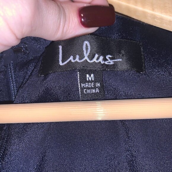 Lulus Dina Burgundy Square Neck Abstract Print Sleeveless Mini Dress Size Medium - Picture 7 of 9